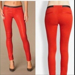 Helmut Lang Red High Gloss Pants